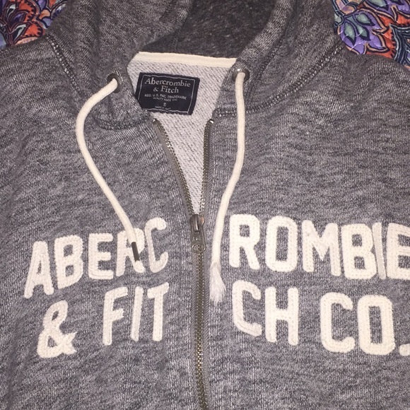 🔘Grey Abercrombie & Fitch Jacket🔘 - Picture 2 of 3